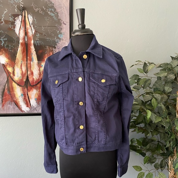 Michael Kors Jackets & Blazers - 🧡 NWT!!! Michael Kors Navy Blue Jean Jacket